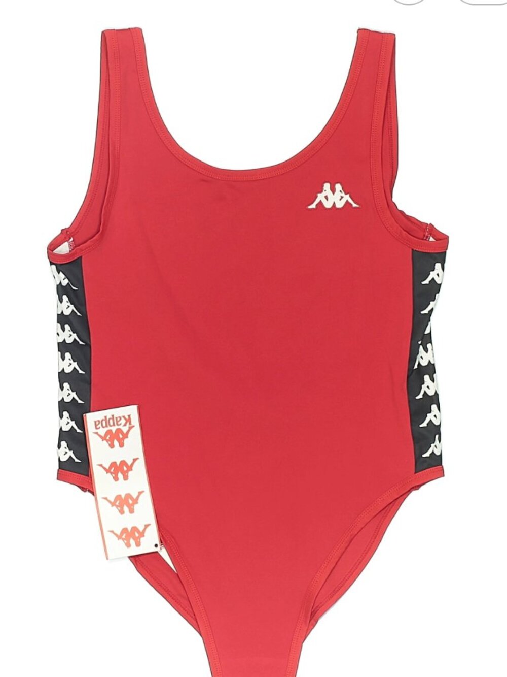 NWT Kappa Red Sleeveless Scoop Neck Athletic Streetwear Bodysuit Burring Man - M